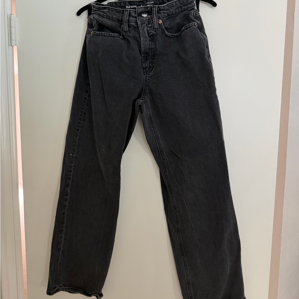 Old Navy Women’s Black Straight-Leg Jeans